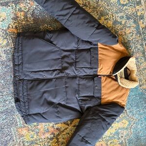 Men’s Levi's Sherpa Collar Navy Blue & Brown Jacket